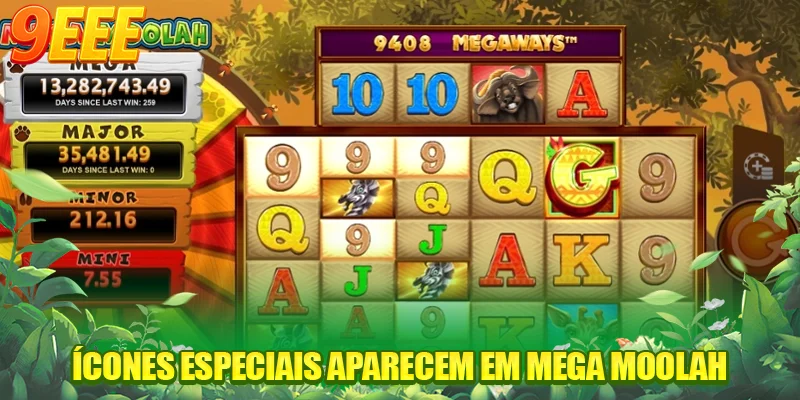 Ícones especiais aparecem em Mega Moolah